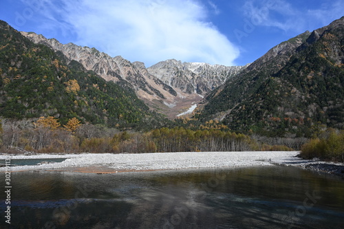 Mt hodaka in mid fall photo