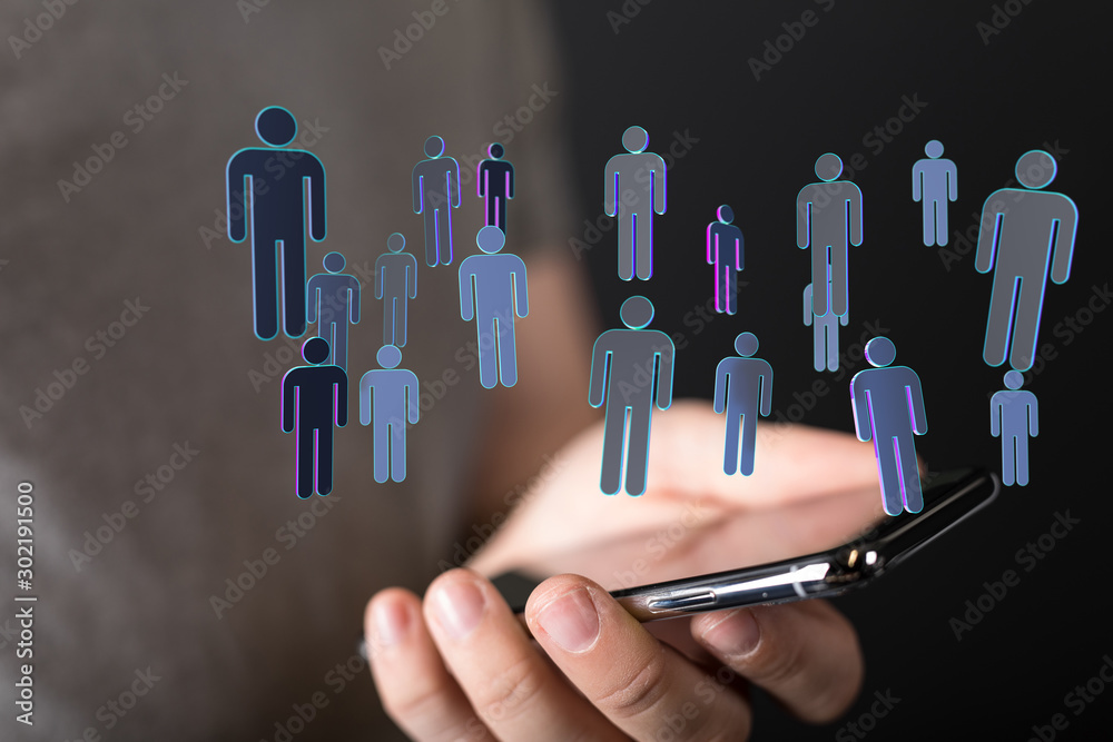 Group of business partner looking for the future Group of business partner looking for the future