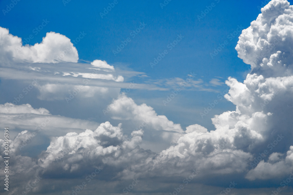 The clouds gather and the blue sky during the rainy season in Thailand. The clouds gather and the blue sky during the rainy season in Thailand.