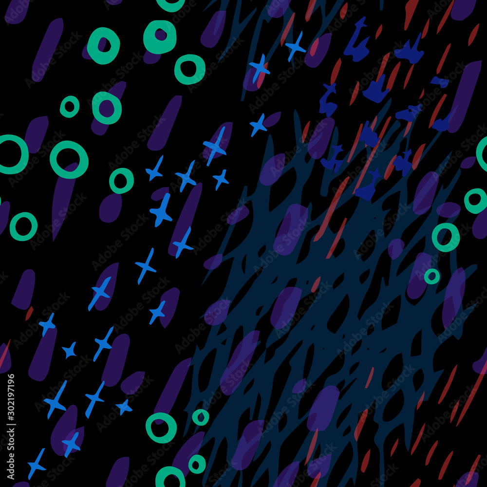 Fototapeta premium Print Collage Contemporary Vector surface.