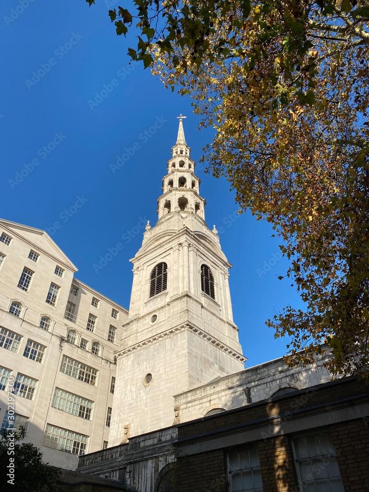St Bride’s Church spire, London