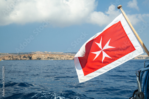 Fotografie Merchant flag of Malta