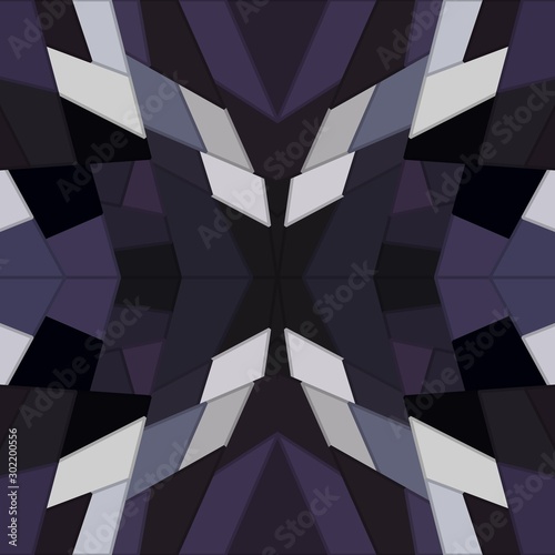 Polygonal abstract geometric background. Endless seamless pattern. Backdrop with white, purple, violet and navy blue colors. Pattern for case phone, pillow, tile, package, gift and wrapping paper.