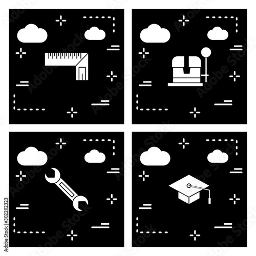 Simple Set of Universal Related Color Icons