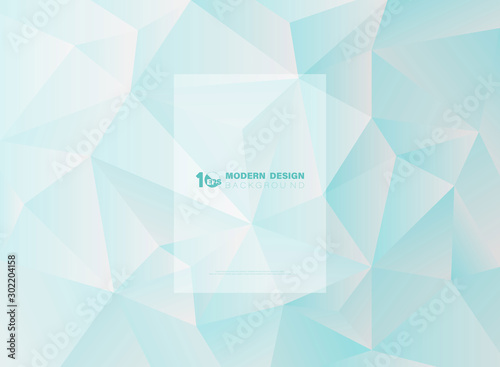 Abstract blue sky of triangle polygonal design background. illustration vector eps10