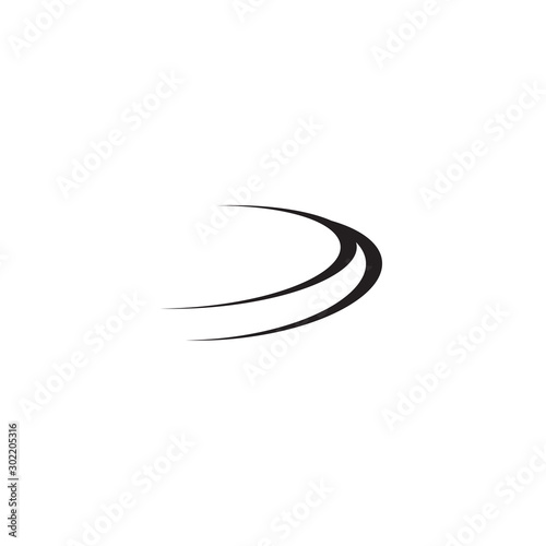 Road icon logo design vector template