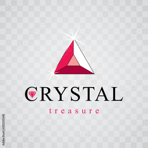 Vector shining gemstone des...