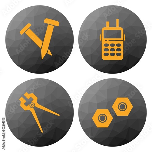 4 Simple Universal Related Color Icons