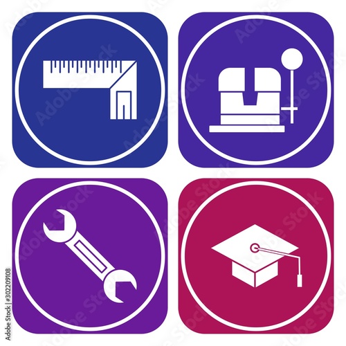 Simple Set of Universal Related Color Icons