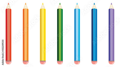 Colorful pencils design