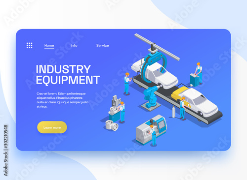 Industrial Equipment Landing Page