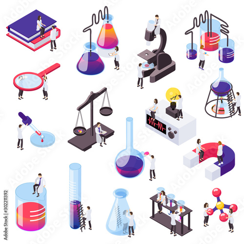 Science Isometric Set