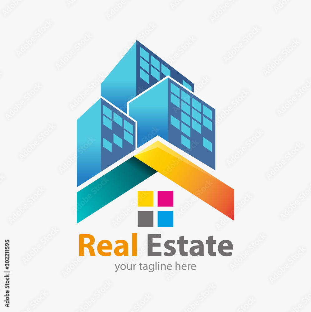 Vector abstract, Real estate symbol. Vector abstract, Real estate symbol.