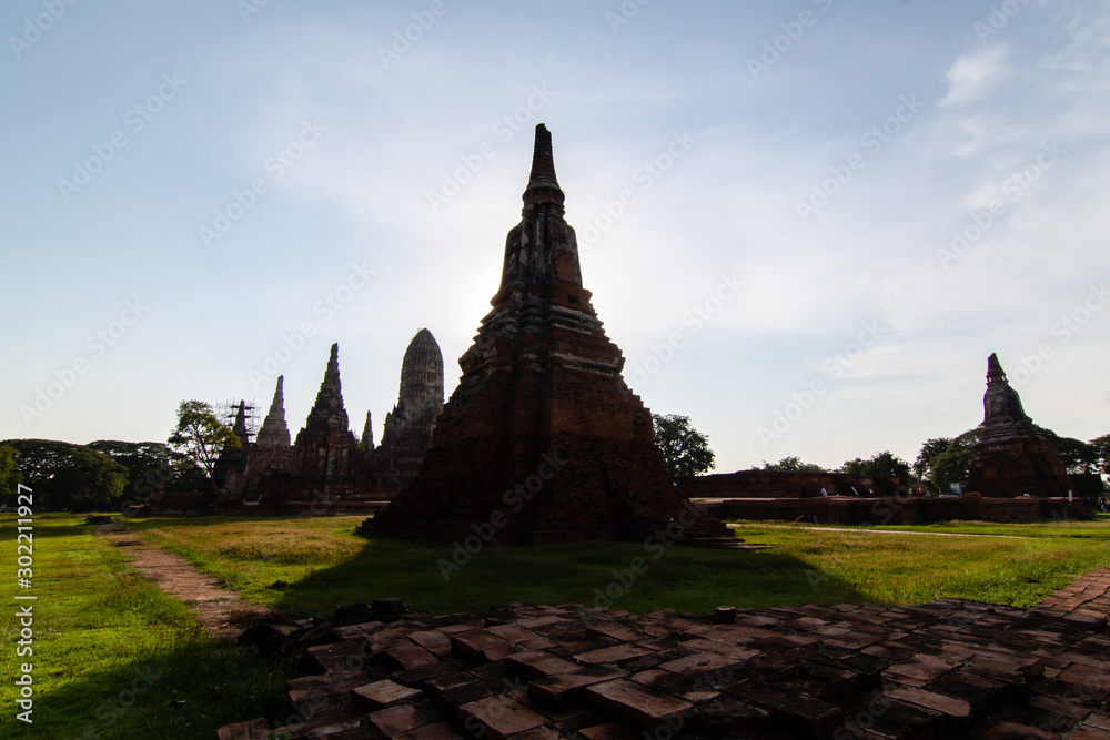 Chaiwatthanaram Temple Ayutthaya Historical Park Old temple in Thailand