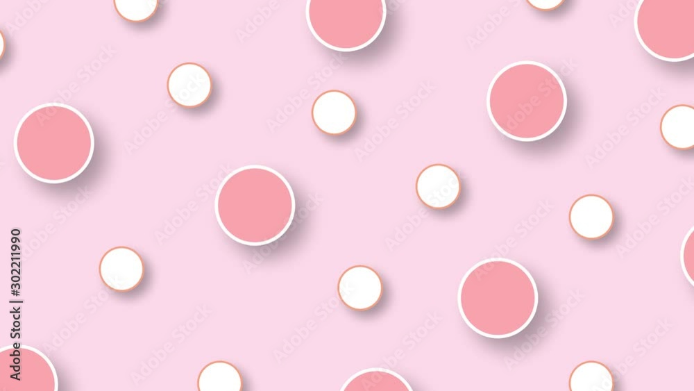Abstract pattern polka Circle background with moving shapes. modern animation. 4k video Abstract pattern polka Circle background with moving shapes. modern animation. 4k video
