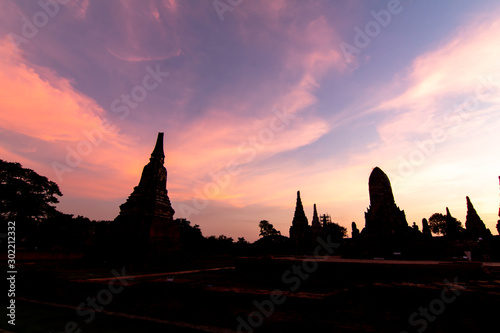 Chaiwatthanaram Temple Ayutthaya Historical ParkOld temple in Thailand © Woraphon