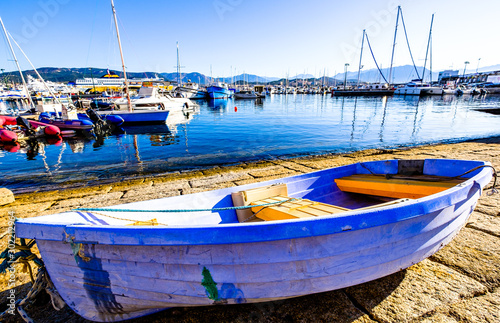 old town and harbor of ajaccio on corsica