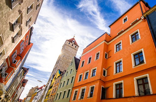 Принти на полотні old town regensburg - bavaria