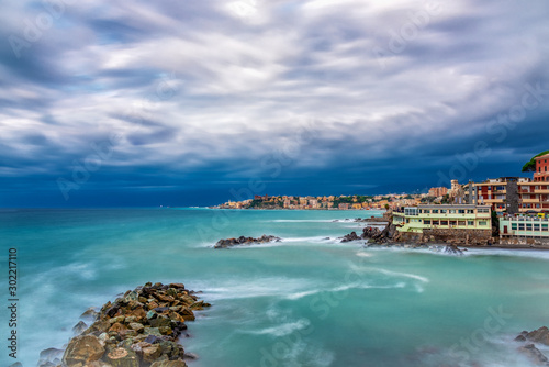Picturesque view of the Italian coastline