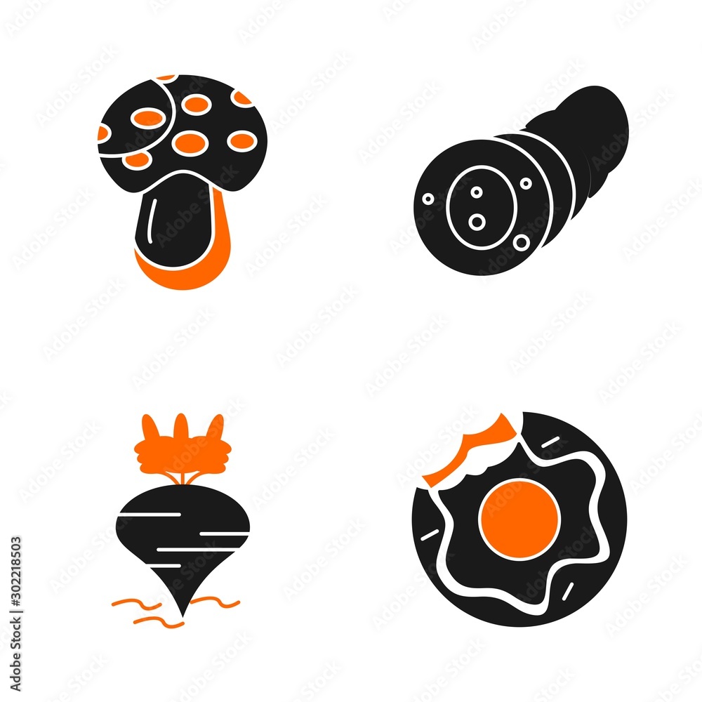 Fototapeta premium 4 Simple Universal Related Color Icons