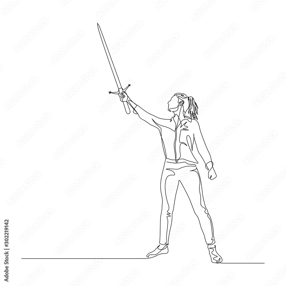 Male Sword Raised to Attack Stance by theposearchives on DeviantArt
