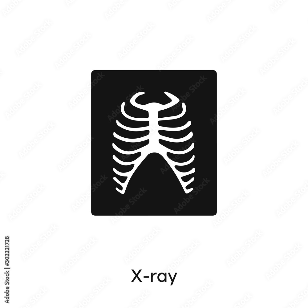 xray icon. xray vector symbol. Linear style sign for mobile concept