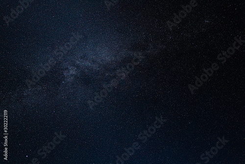 Night sky with stars and galaxy in outer space, universe dark background