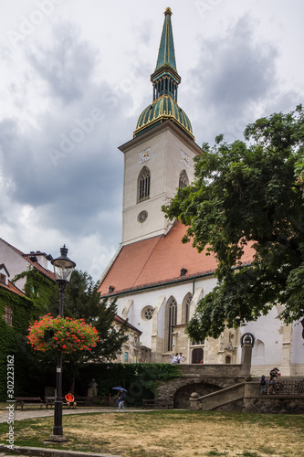 landmark St Martin's Cathedral in Bratislava