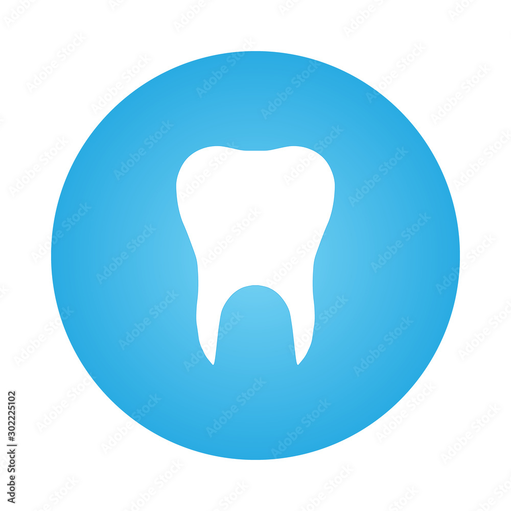 Dental icon. Teeth vektor illustration. Dental clinic concept sign.