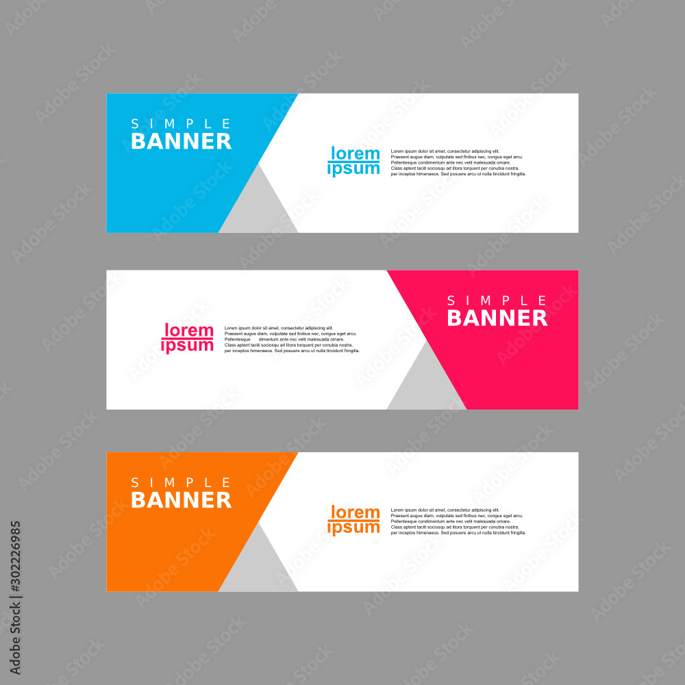 vector abstract design banner web template