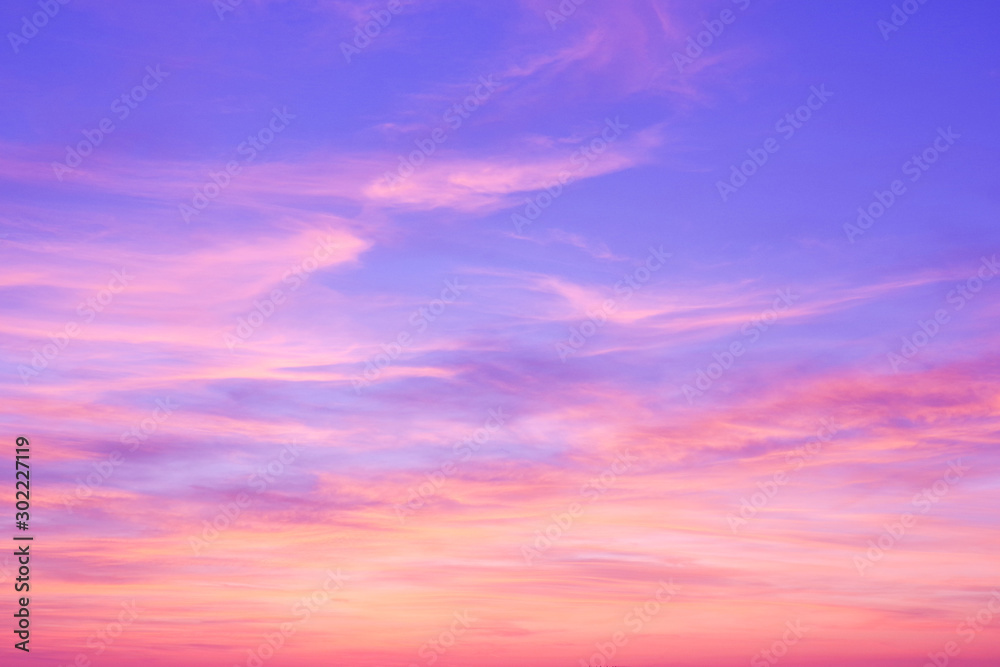 Colorful sunset in the sky - obrazy, fototapety, plakaty 