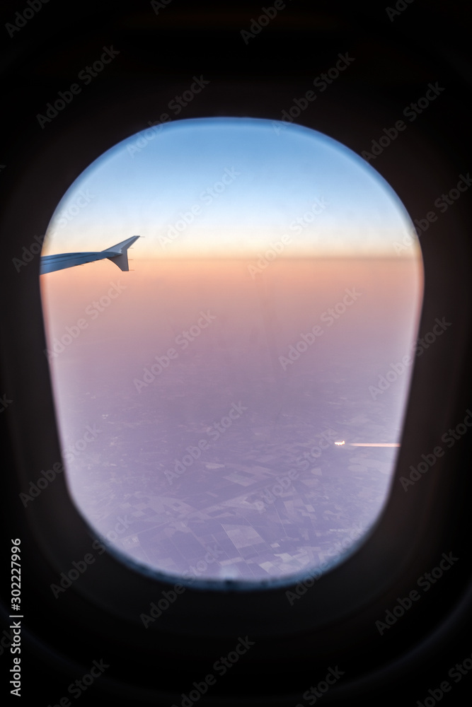 Sonnenuntergang aus dem Flugzeug Sonnenuntergang aus dem Flugzeug