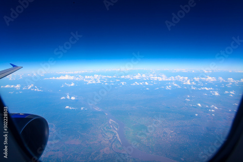 view from airplane window