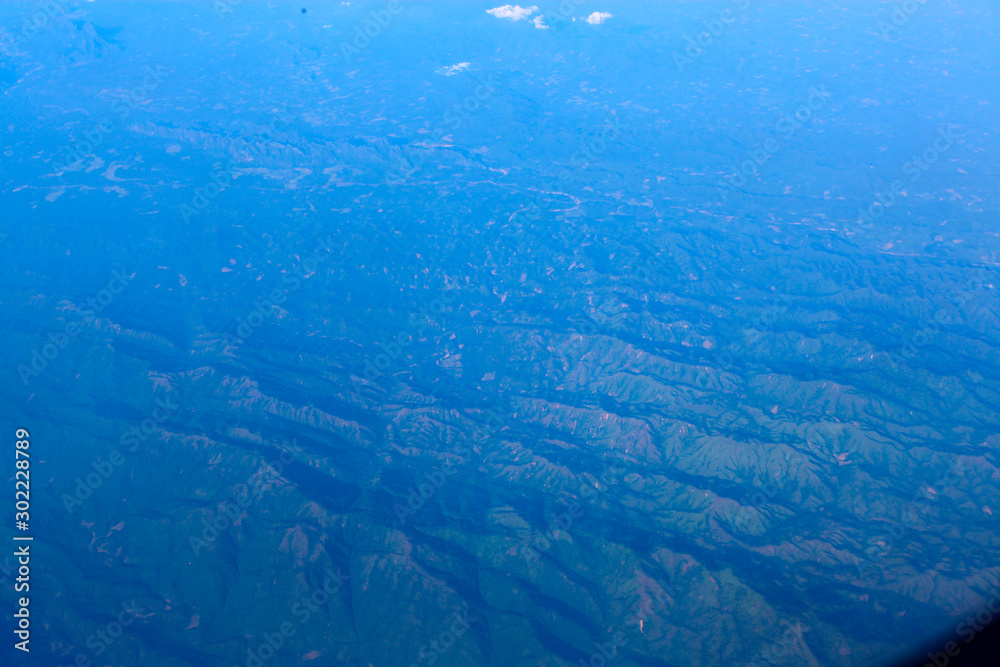 Obraz premium view from airplane window