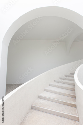 Modern elegant Staircase curve Architecture details.