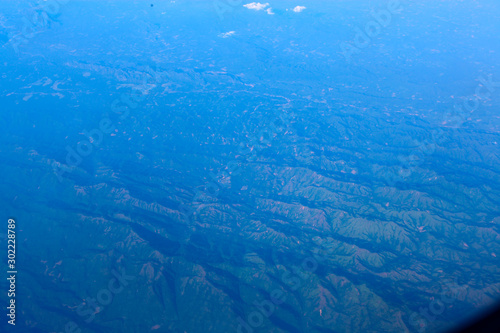 view from airplane window