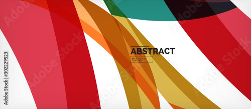 Linear wave web template. Vector illustration bright design. Decorative print...