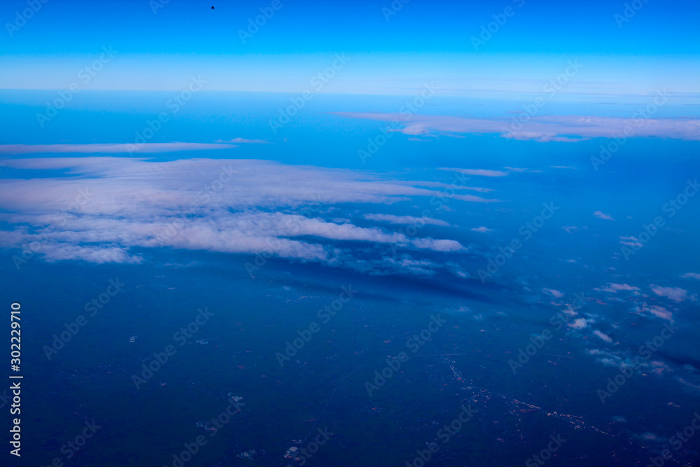 view from airplane window