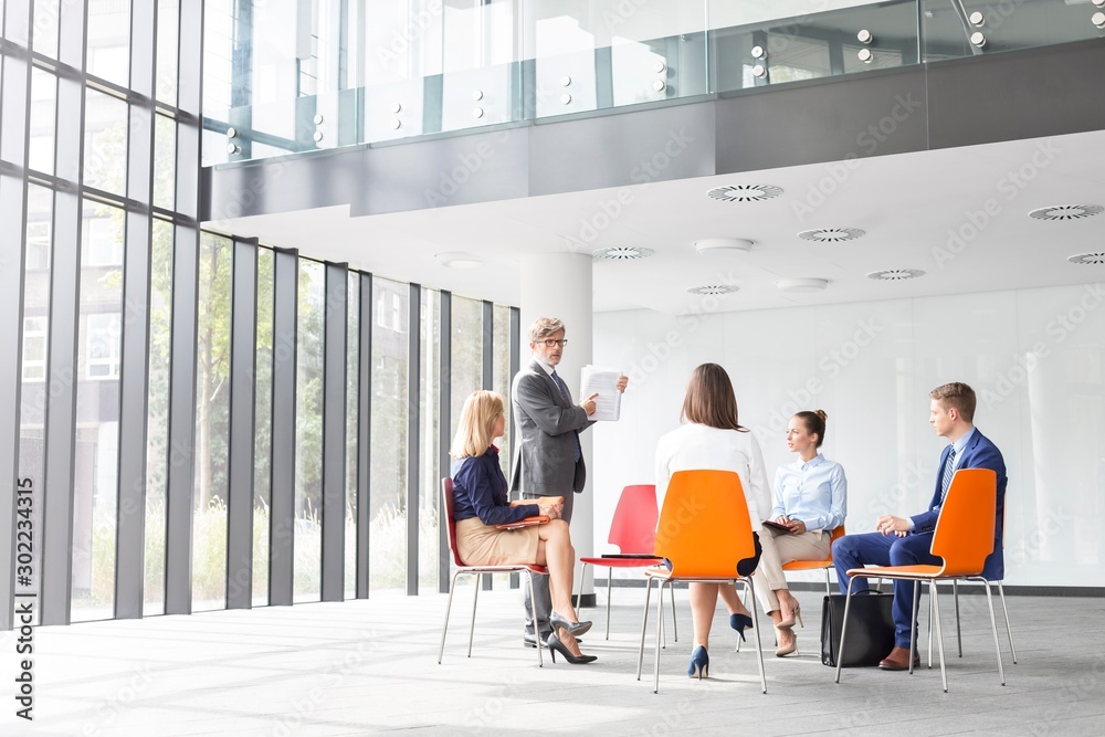 Business people on meeting in New office