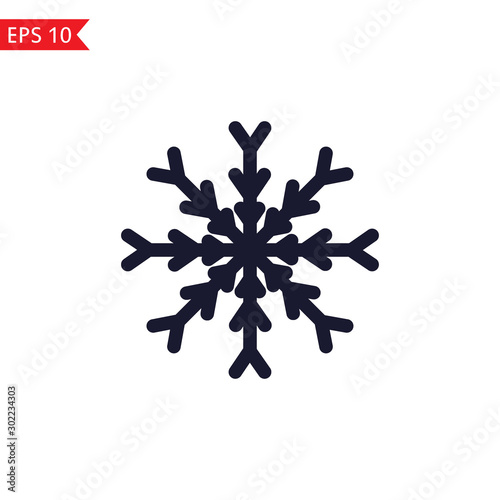 New year snowflake icon Vector