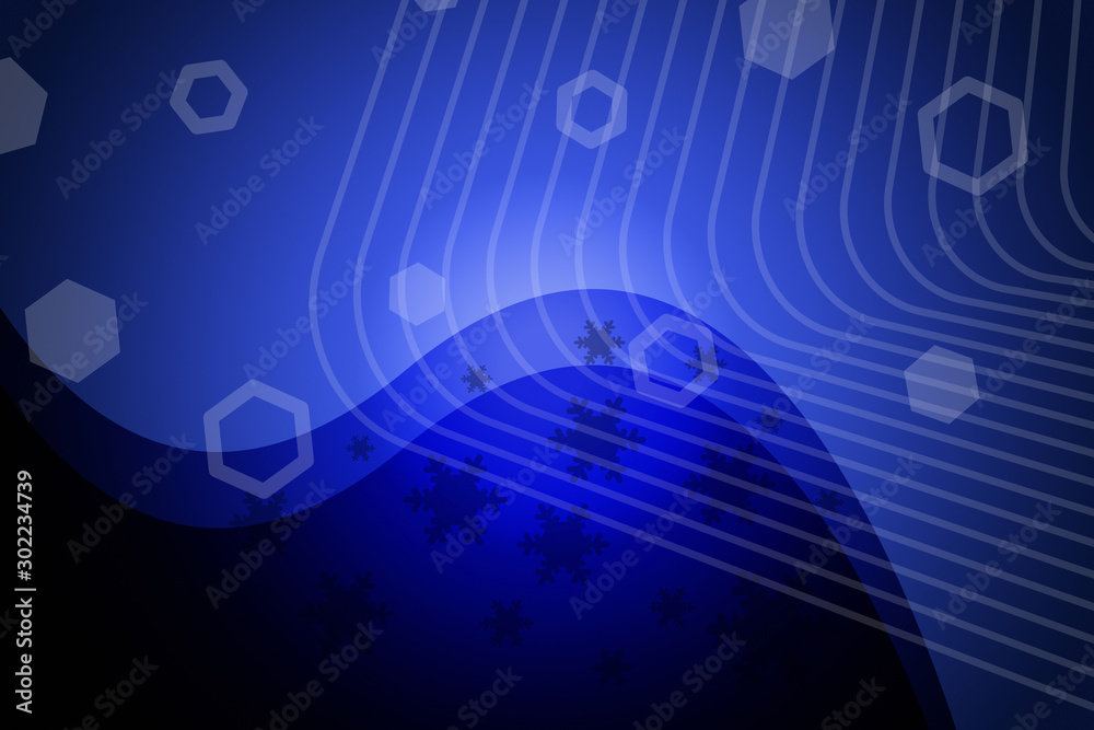 Fototapeta premium abstract, fractal, light, blue, illustration, black, pattern, curve, line, geometry, art, energy, graphic, design, thought, psychology, mind, face, representation, wave, backdrop, texture, psychiatry