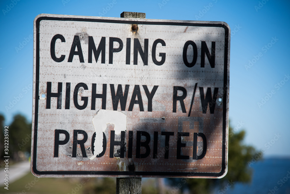No Camping on the Road