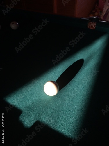 Shadows from a billiard ball