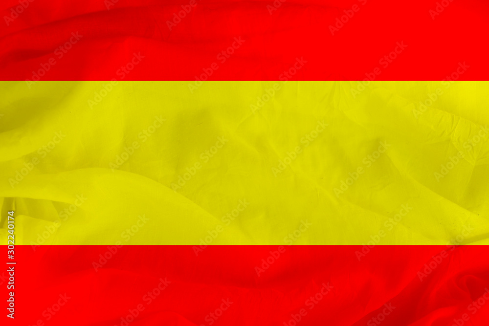 Naklejka premium national flag spain, a symbol of tourism, immigration, political asylum
