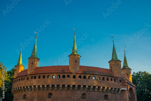 Krakow, Poland: Cracow barbican - medieval fortifcation at city walls, Poland photo