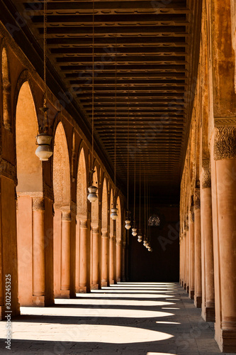 Interior view of Ibn Tulun Mosque, build in Abbasid Era
 photo