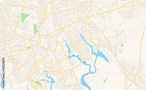 Printable street map of Port Harcourt  Nigeria