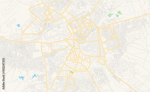 Printable street map of Maiduguri  Nigeria