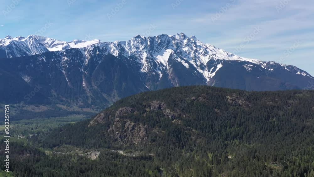 Aerial view at mountains in British Columbia, Canada. 4K. Aerial view at mountains in British Columbia, Canada. 4K.