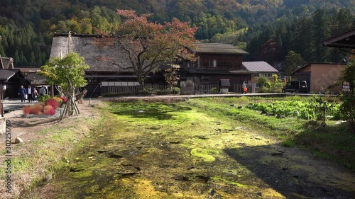 岐阜県　秋の白川郷の風景